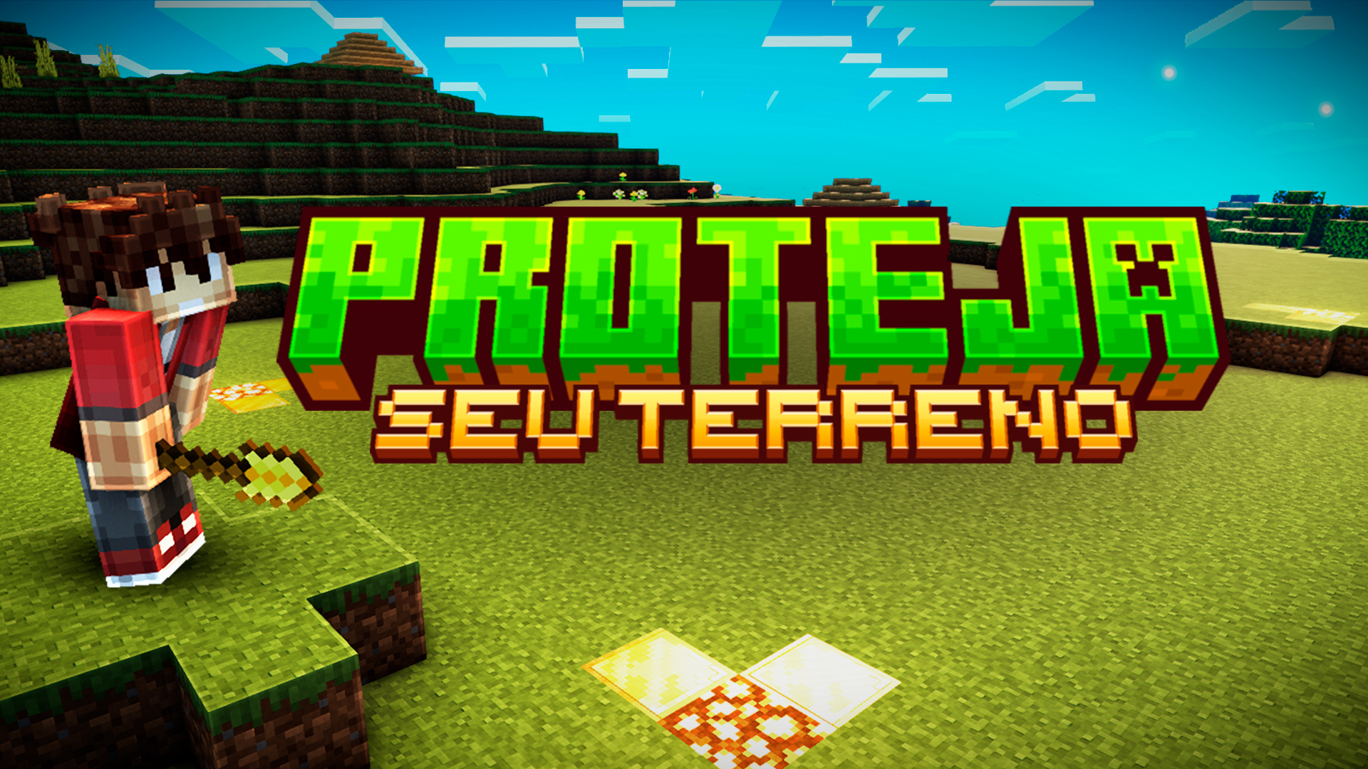 Aprenda proteger terreno no minecraft